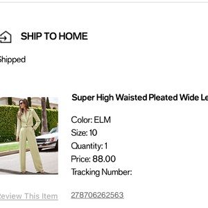 Express super high waisted pleated pants in soft green